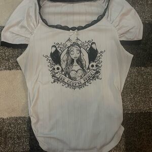 Corpse Bride Graphic White Top